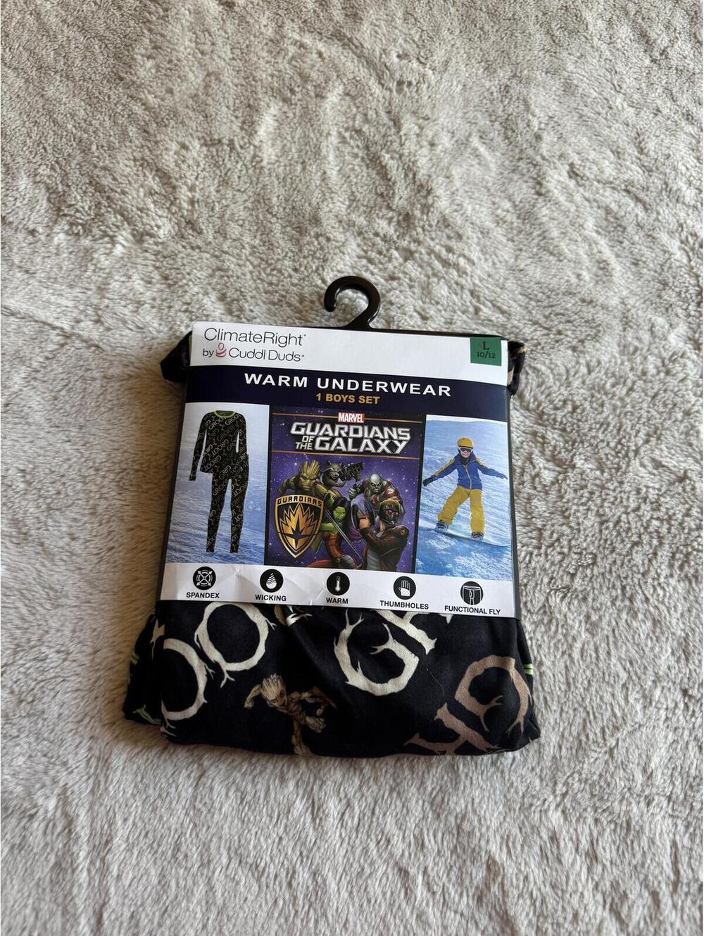 Komar Guardians of the Galaxy Boys' Warm Underwear Set Size Large 10/12